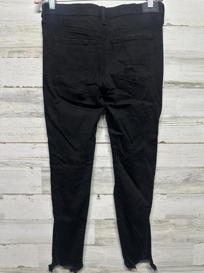 American Eagle Women’s 8 Short Distressed Black Jeggings VGUC1