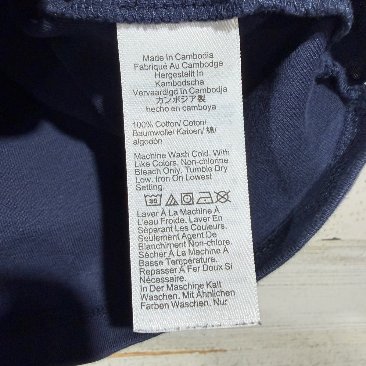 J.Crew Perfect Fit Tee Women Large Navy Blue 100% Cotton Classic Basic EUC2