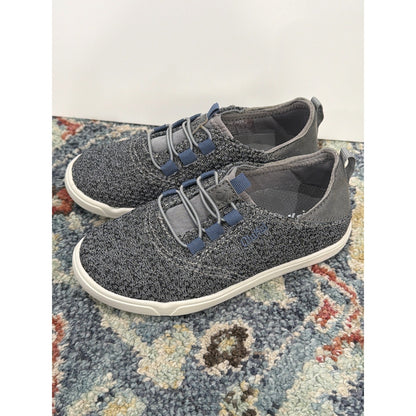 OluKai Nohea Mesh Sneakers Boys Size 12 Gray Blue Slip On Casual EUC3