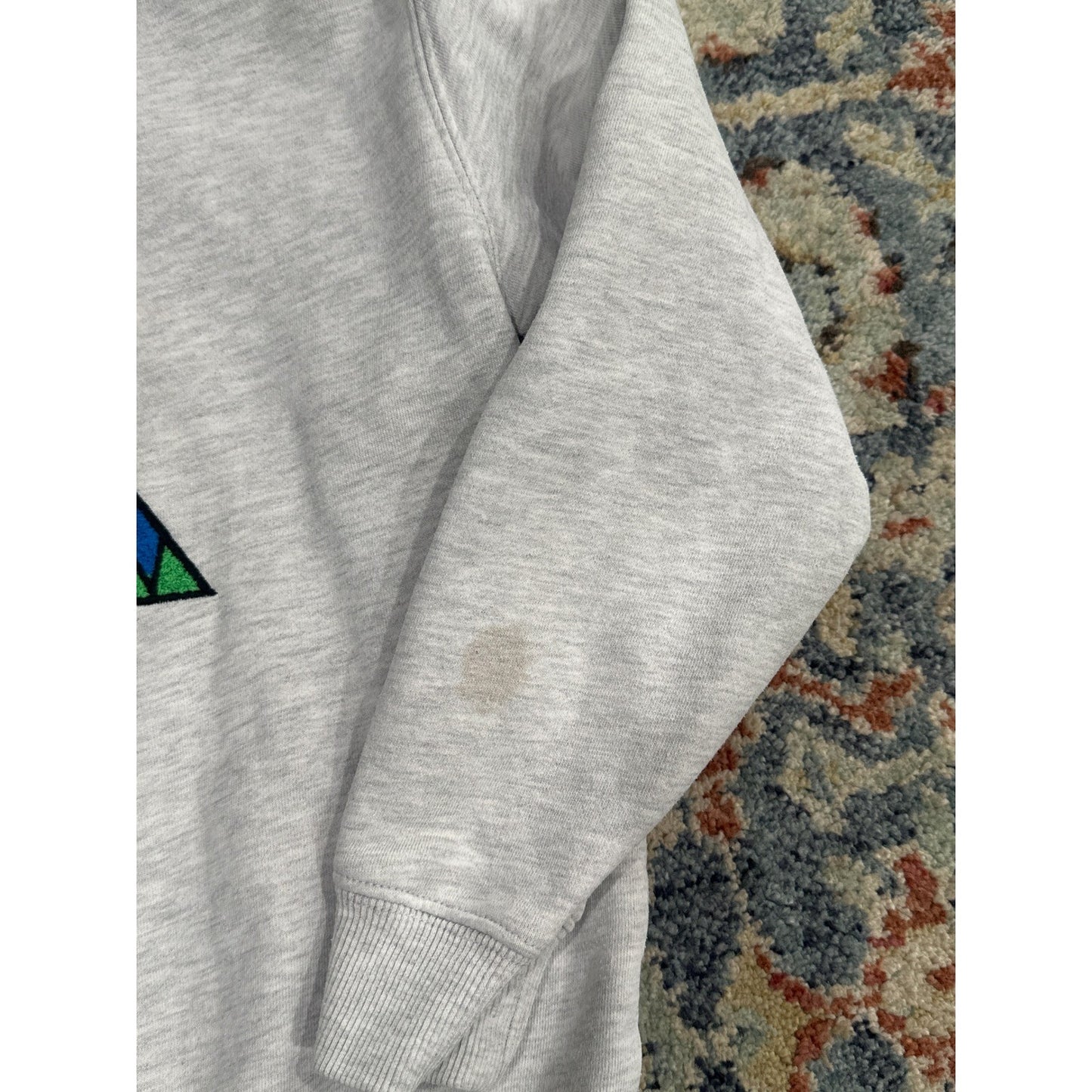 Alta Utah Crewneck Sweatshirt Kids Medium Grey Mountain Graphic Pullover *Flawed2