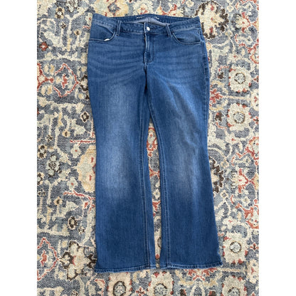 Old Navy Wow Boot Cut Women 12P Petite Blue Midrise Denim Jeans1