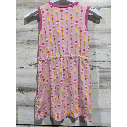James and Lottie Dress Girls 6 Pink Ice Cream Pima Cotton Preppy EUC2
