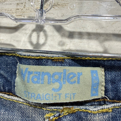 Wrangler Straight Fit Jeans Men 32x30 Blue Cotton Spandex NWT2