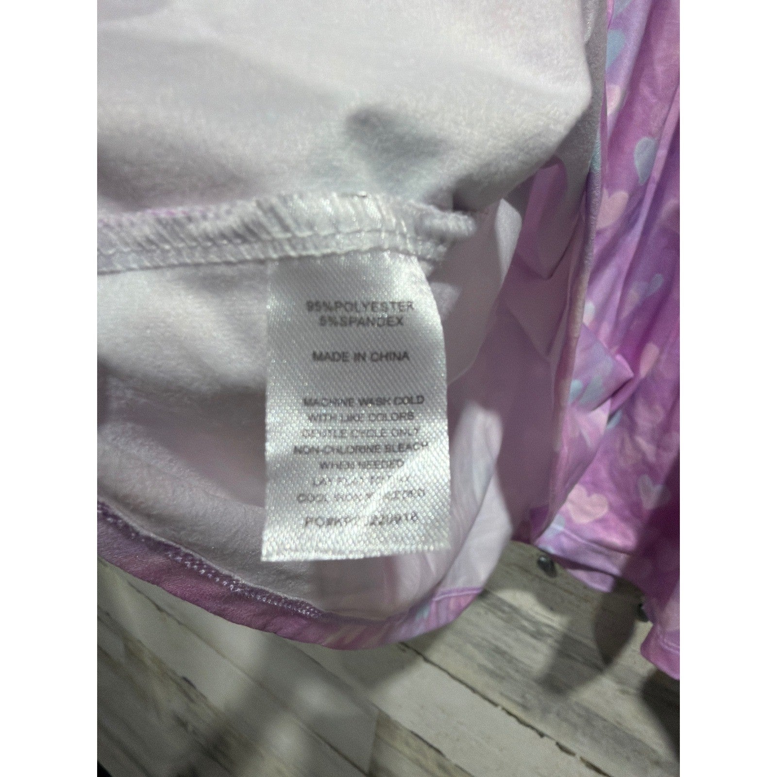 Mila and Rose Dress Girls 5-6 Purple Pastel Heart Print Soft Fairycore Twirl NWT4