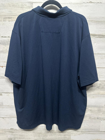Antigua Polo Shirt Men 2XL Navy Blue Houston Astros MLB Pique EUC3