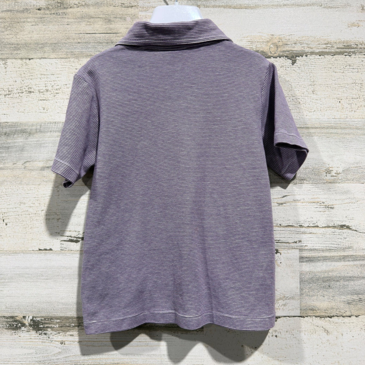 Lila and Hayes Polo Shirt Boys 4T Purple Striped Pima Cotton Classic EUC3