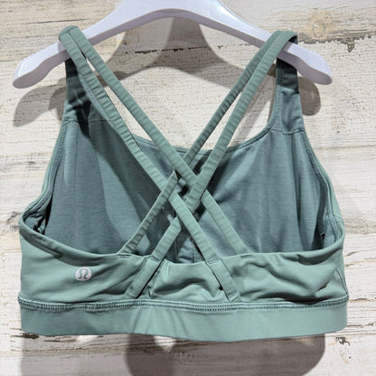 Lululemon Energy Bra Women 8 Tidewater Teal Strappy Activewear EUC1