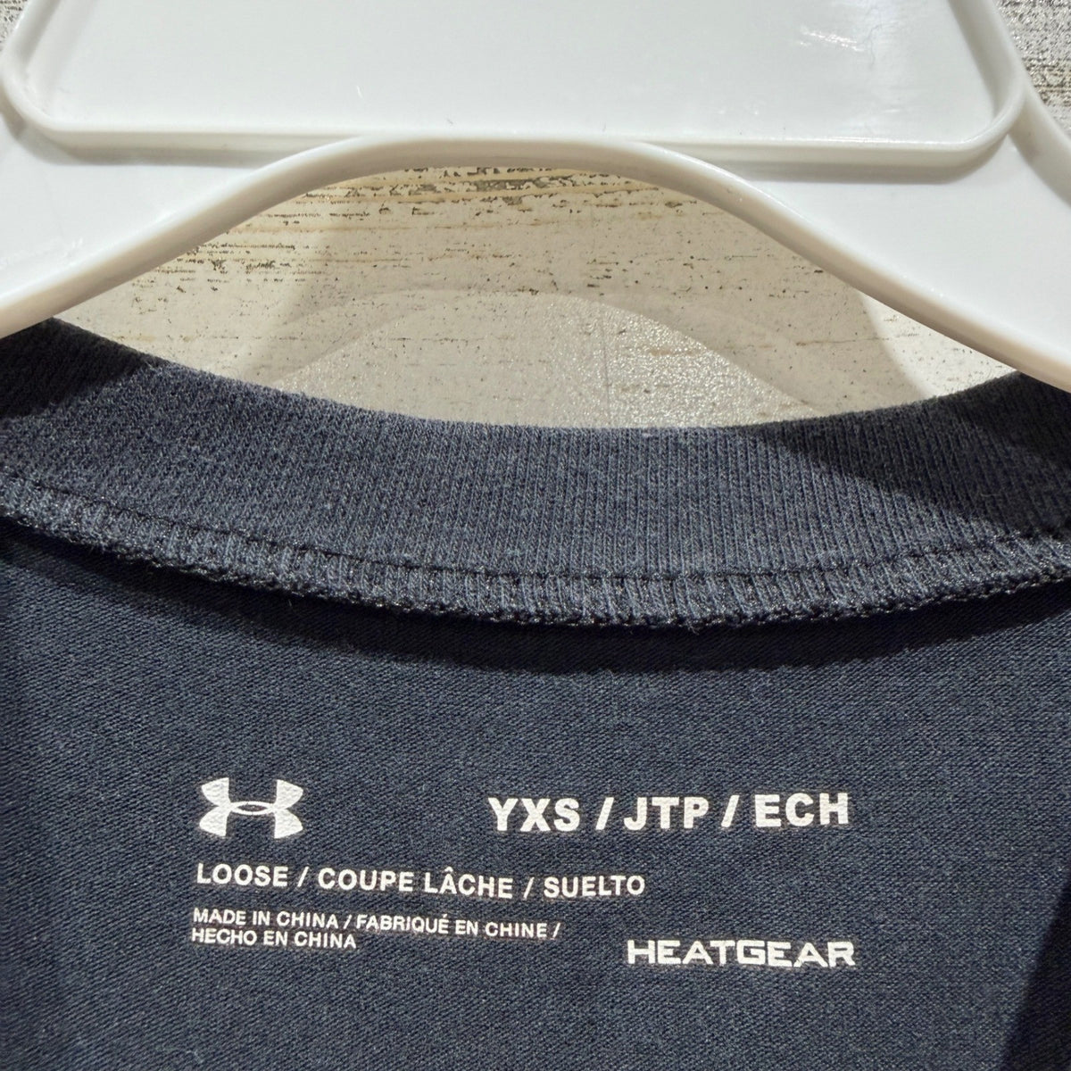 Under Armour T-Shirt Boys YXS Black Baseball Home Plate HeatGear Sport2