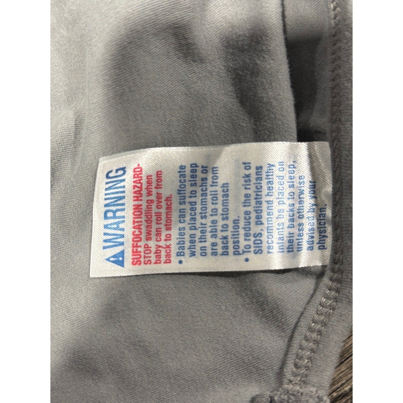 SwaddleMe Original Swaddle Kids Small Medium Gray 7-14lbs Sleep Sack EUC4