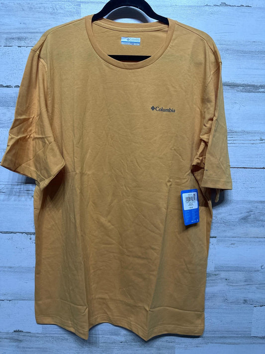 Columbia Thistletown Hills Mens XLT Yellow Omni-Wick Short Sleeve T-Shirt NWT0