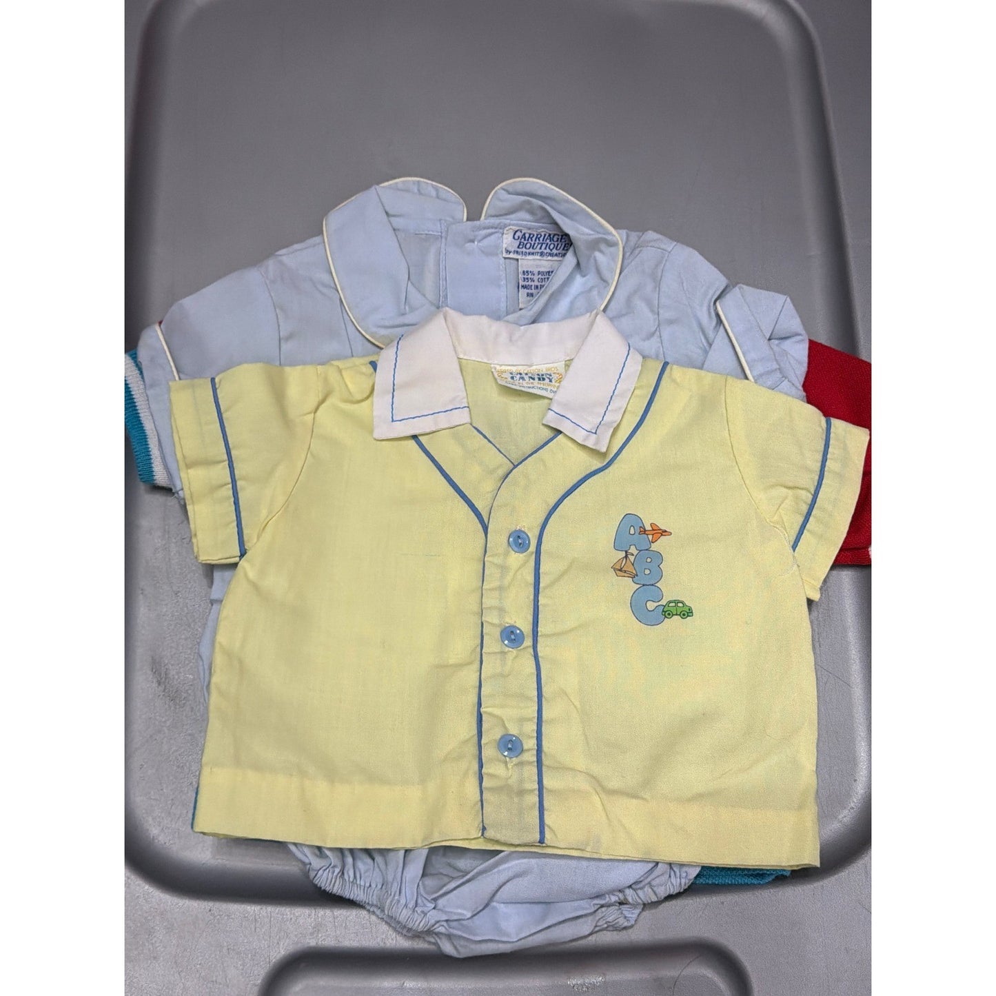 Vintage Baby Boy Bundle Carriage Boutique Feltman Bros Osh Kosh Smock 17pc8