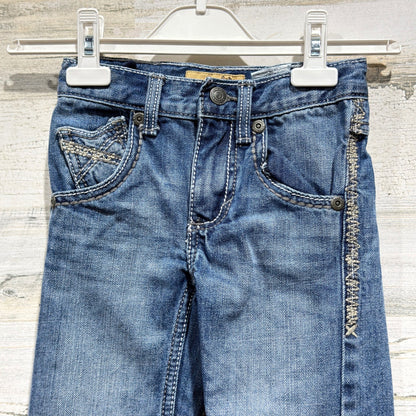Wrangler 20X Jeans Boys 5 Slim Blue Adjustable Waist Western Cowboy EUC1