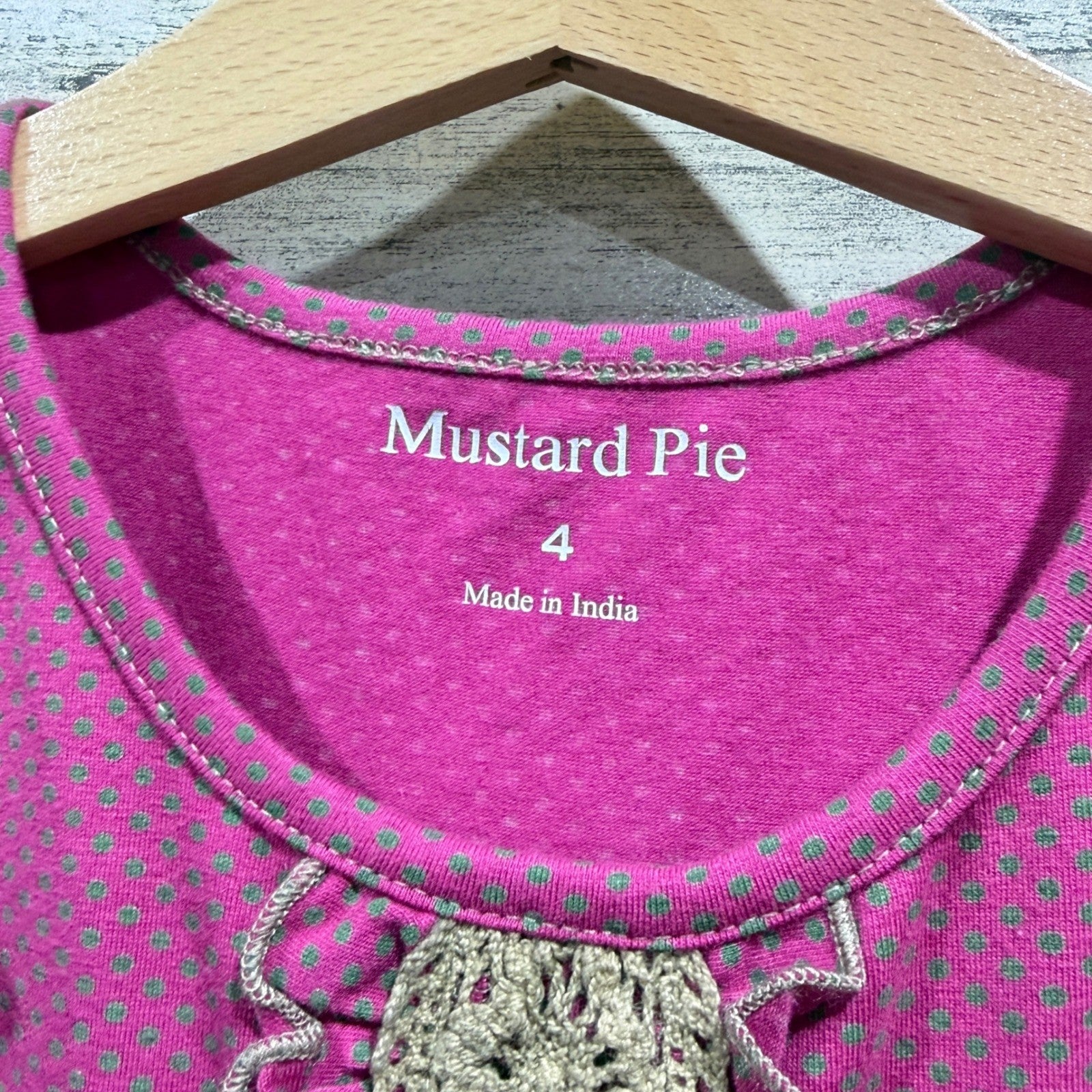 Mustard Pie Outfit Set Girls 4 Magenta Floral Ruffle Boutique Boho NWT4
