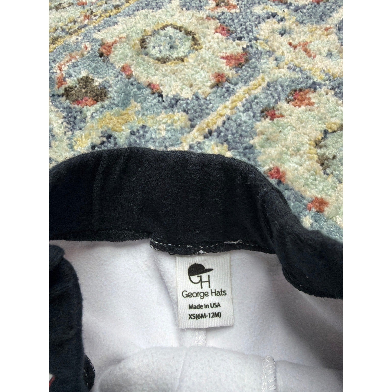 George Jogger Pants Boys 6-12M White Christmas Tree Car Holiday EUC1