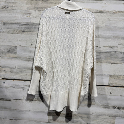 Matilda Jane Cable Knit Cardigan Women S/M Cream Cotton Blend Flawed*3