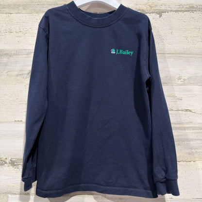 J. Bailey Graphic Tee Kids Size 6 Navy Blue Mallard Duck Preppy EUC0