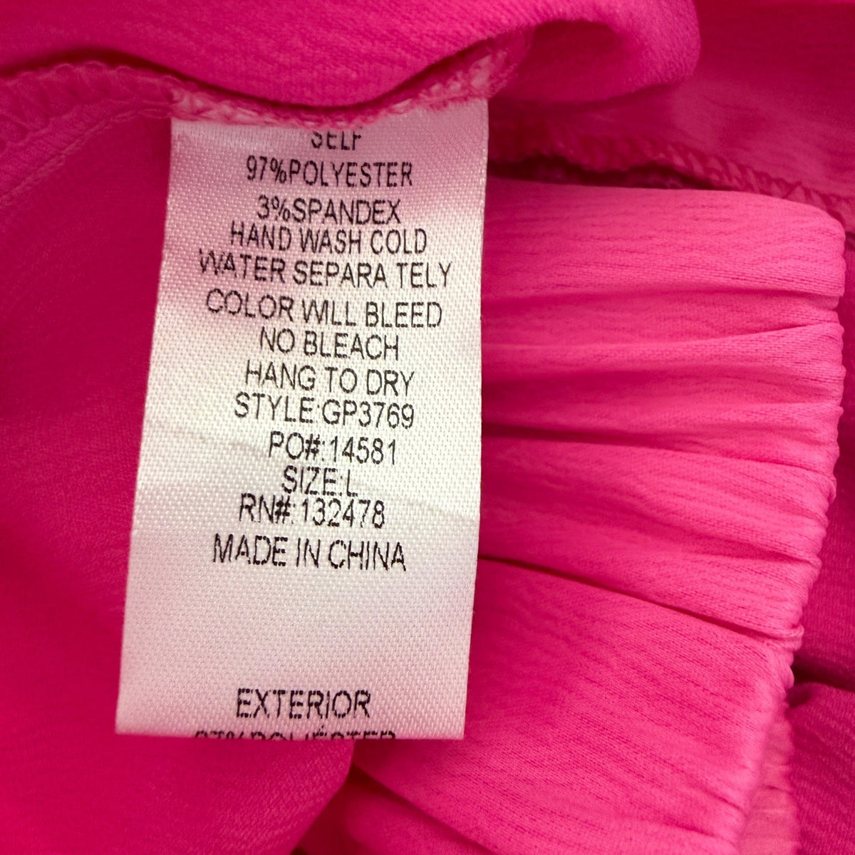 Glam Pleated Shorts Women Large Pink Polyester Spandex Contemporary NWT3