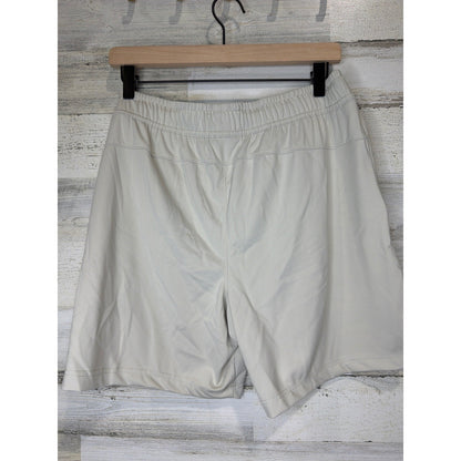 BCG Athletic Shorts Mens M Khaki Zipper Pocket Performance Gorpcore EUC4