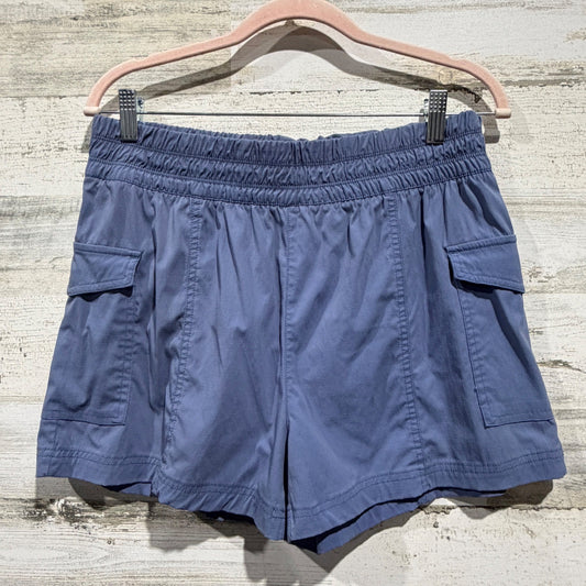Yogalicious Trail Path Commuter Short Women L Blue Nylon Spandex Gorpcore0