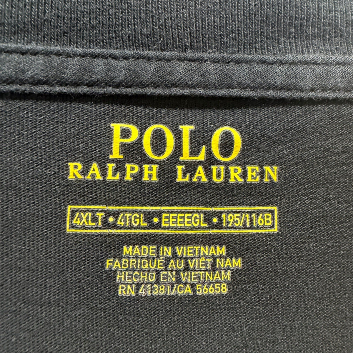 Polo Ralph Lauren Pocket T-Shirt Men 4XLT Black Pony Logo Classic *Flawed5
