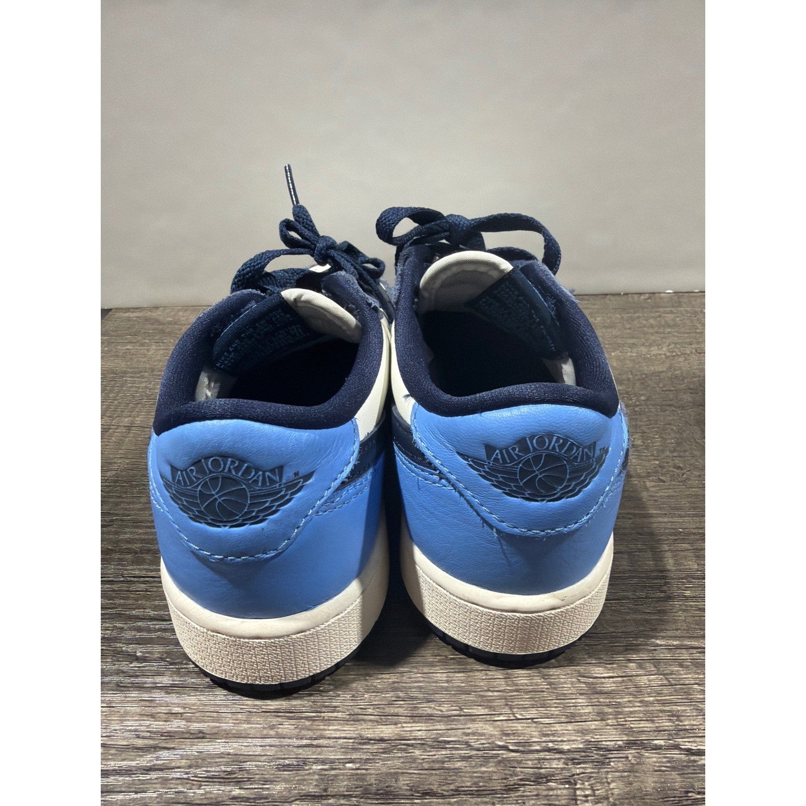 Nike Air Jordan Low Kids 4.5Y Blue White Dark Marina Blue Retro GUC3