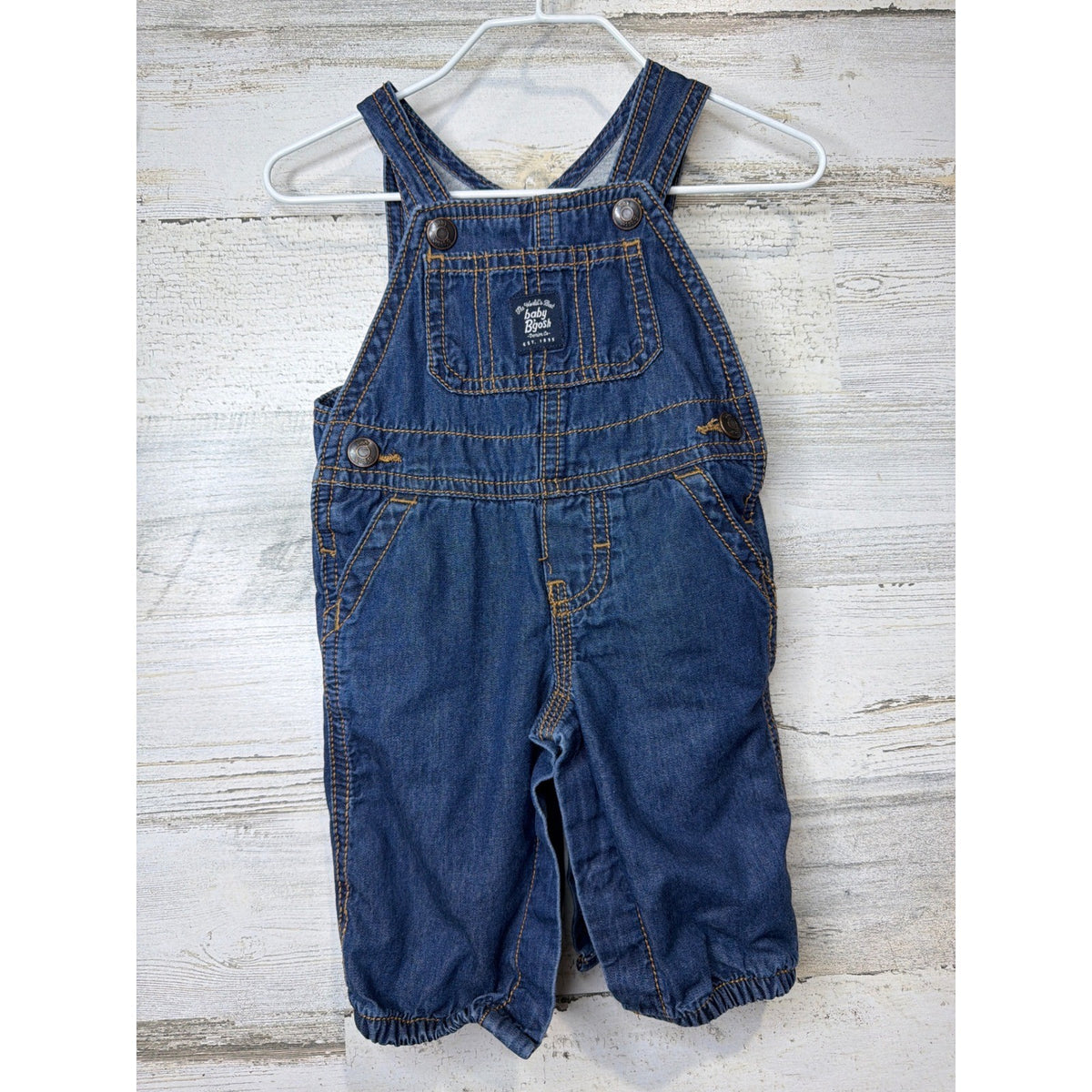 Carter's OshKosh Bundle Boys 3M Blue Construction Denim Organic Workwear4
