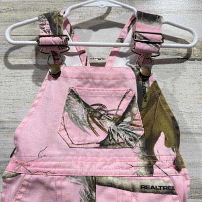 Bass Pro Shops Overalls Girls 12M Pink Realtree Camo Outdoors *Flawed1