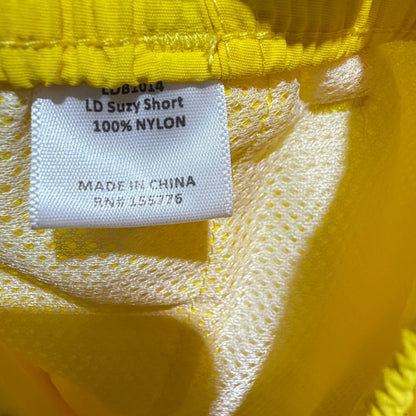 Properly Tied Suzy Short Girls YM Yellow Nylon Mesh Lined Preppy NWT5