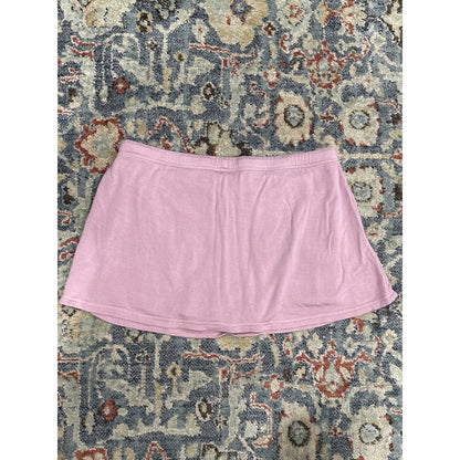Aerie OFFLINE Skort Women XL Pink Drawstring Athletic Mini EUC2