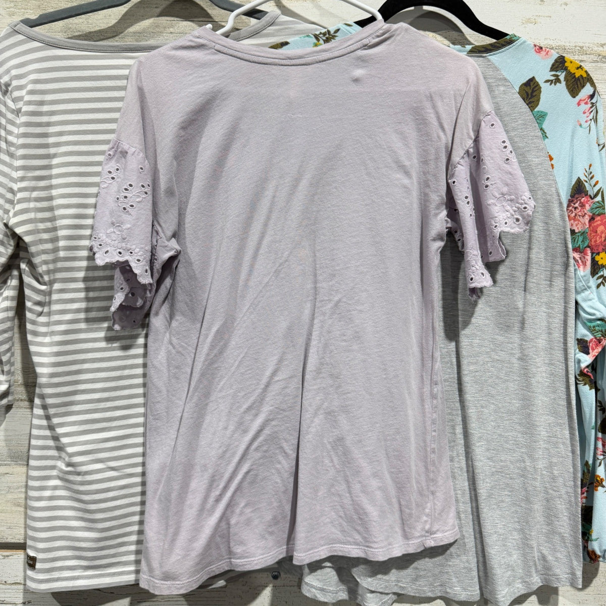 Matilda Jane Lot Women Small Lavender Floral Striped Cotton Blend Bundle EUC10