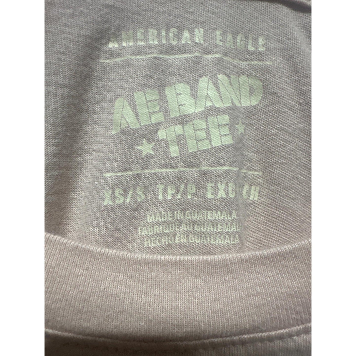 American Eagle Pink Floyd Graphic Tee Women XS Tan Pyramid Rock Band EUC2