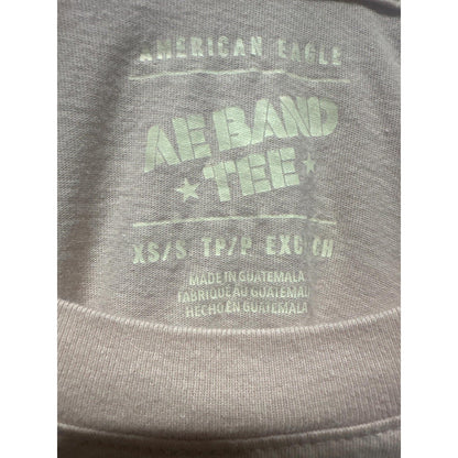 American Eagle Pink Floyd Graphic Tee Women XS Tan Pyramid Rock Band EUC2