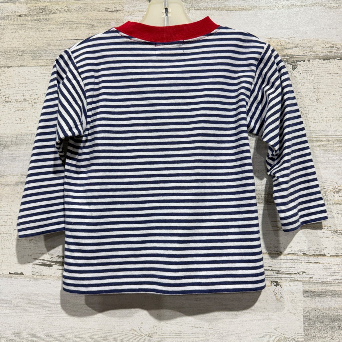 Baby Luigi Elf Shirt Boys 18M Navy White Stripe Christmas Holiday NWT5