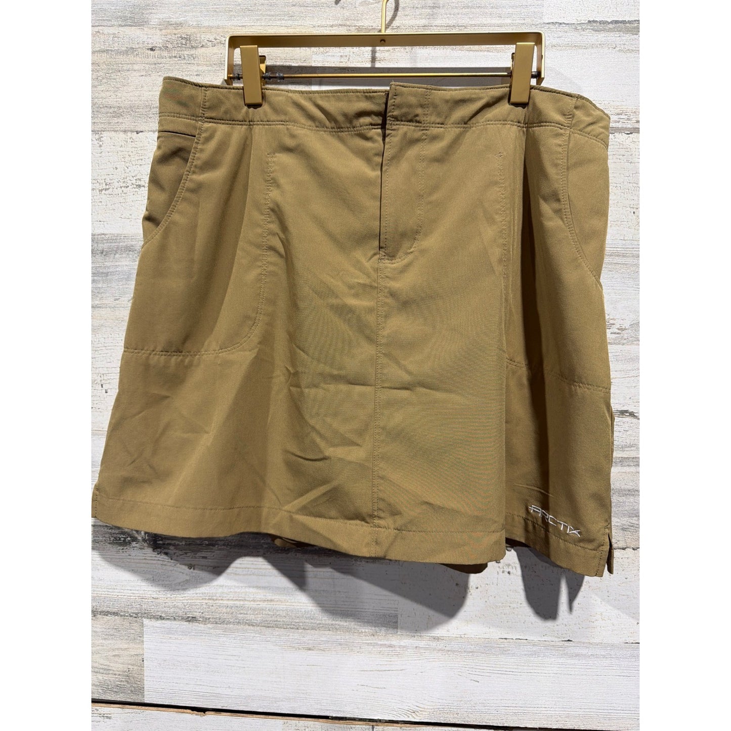 Arctix Active Skort Women Large Khaki Tan Hiking Golf Athletic EUC0