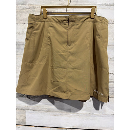 Arctix Active Skort Women Large Khaki Tan Hiking Golf Athletic EUC0