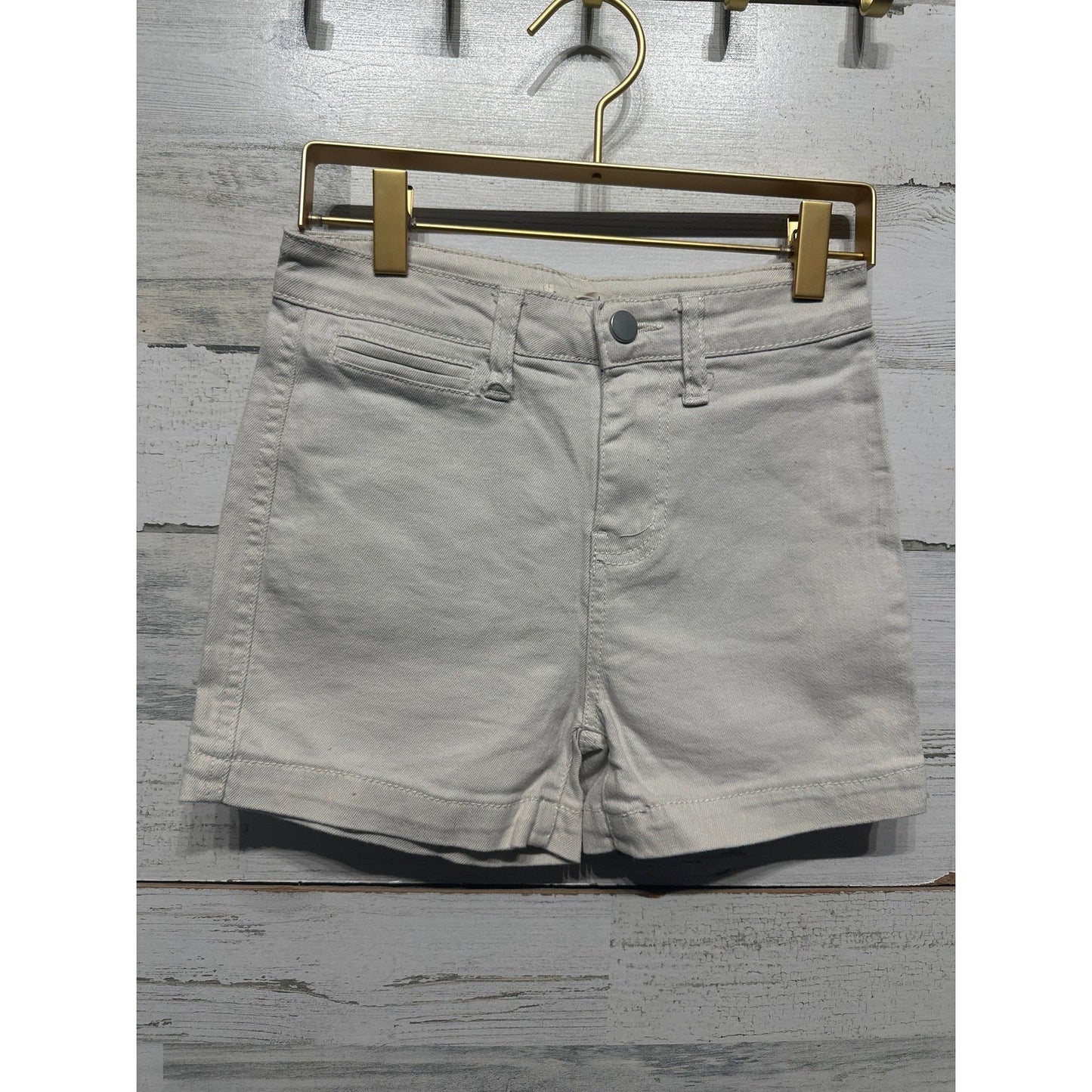 Copper Key Shorts Kids Size 10 Cream Off-White Stretch Twill EUC0