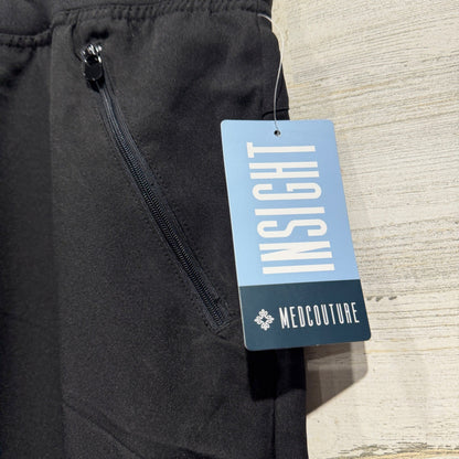 Med Couture Insight Scrub Pants Women 4XL Black Solid Modern NWT1