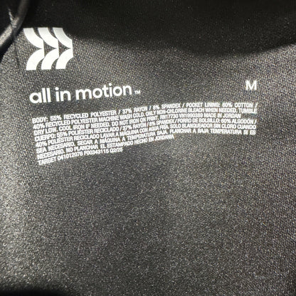 All in Motion Performance Shorts Men M Black Recycled Polyester Athleisure2