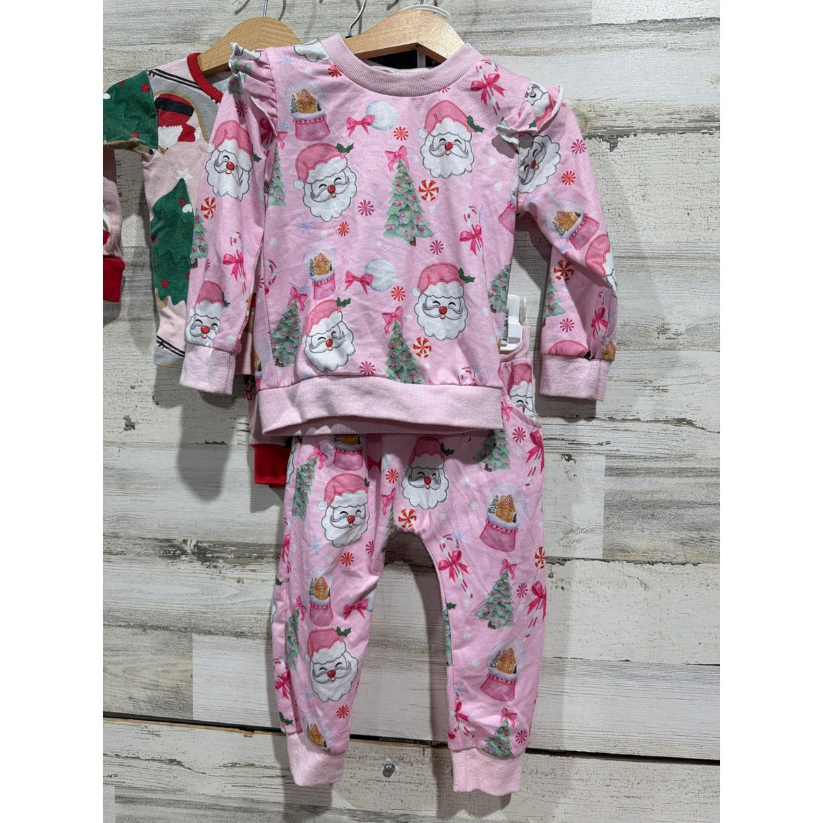 Carter's Dr Seuss Boutique Holiday Pajama Bundle Girls 18M Grinch Santa2