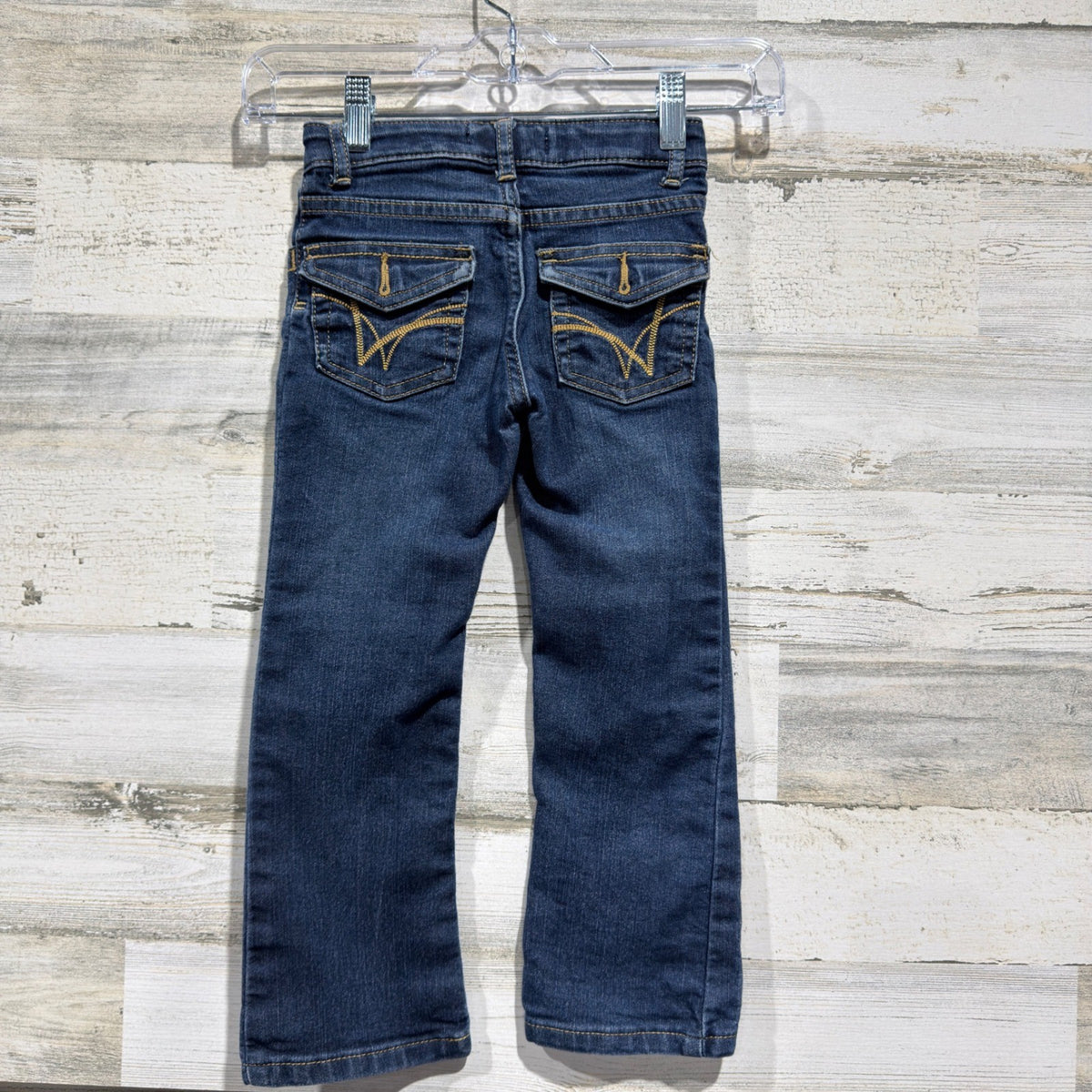 Wrangler Bootcut Jeans Girls Size 5 R Dark Wash Cotton Blend Western Flawed*2