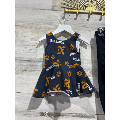 Nederland Bulldogs Clothing Bundle Girls 2T Yellow Black Gold Spirit Wear Lot6