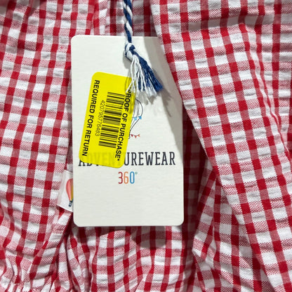Adventurewear Class Club Bubble Romper Girls 6M Red Watermelon Gingham NWT3