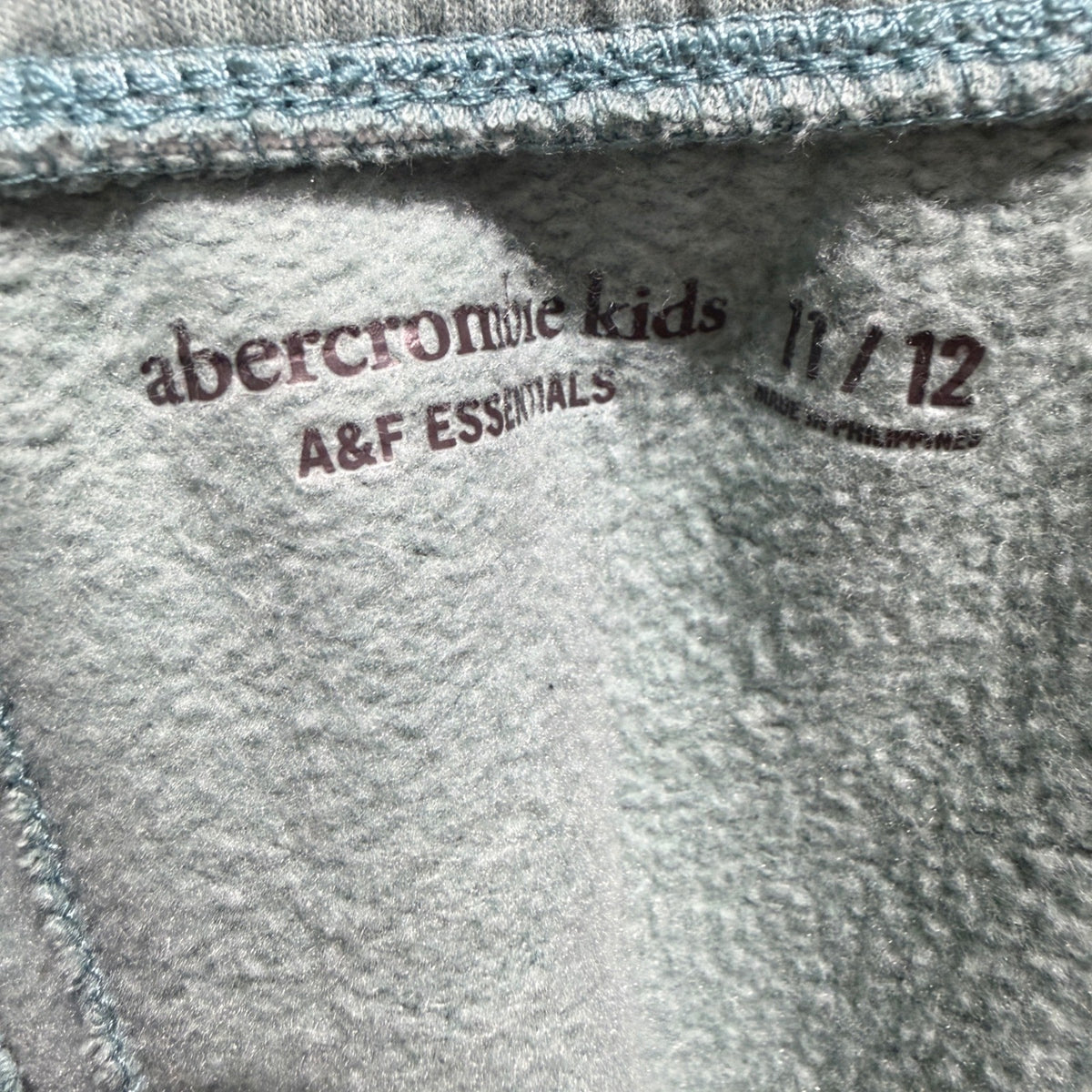 Abercrombie Kids A&F Essentials Joggers Girls 11/12 Green Cotton Blend Casual3
