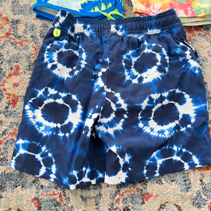 Crewcuts Cat & Jack Boys 5T Tie Dye Swim Trunks Surf Summer EUC3