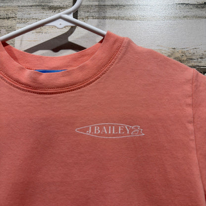 J. Bailey Graphic Tee Boys Size 6 Pink Surf Van Coastal Surfcore EUC1