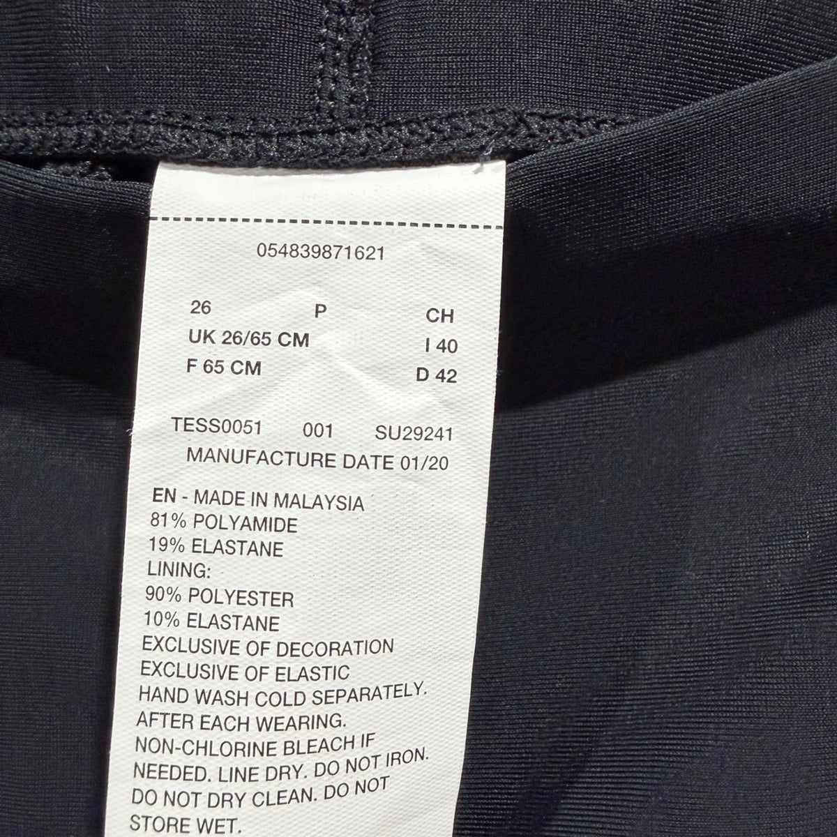 Nike Swim Jammer Boys Size 26 Black NX Training Competition NWT4