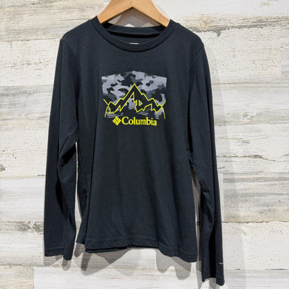 Columbia Omni-Wick Graphic Tee Boys Size Small Black Poly Blend Outdoors0