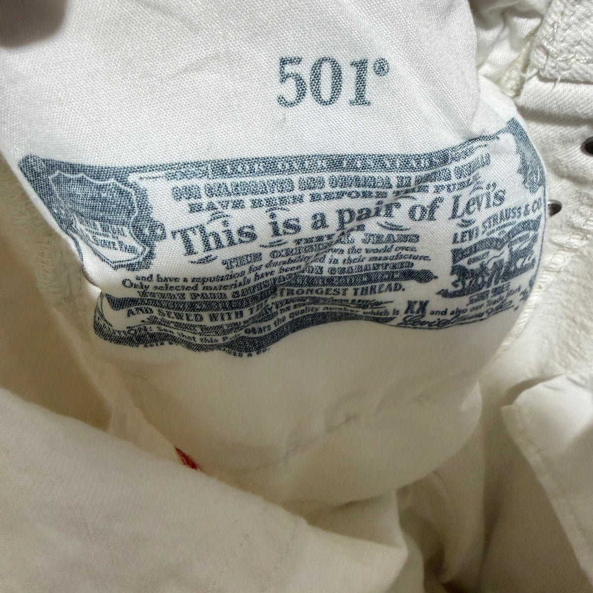 Levis 501 Skinny Jeans Women 27 White Cotton Distressed Raw Hem Flawed*8