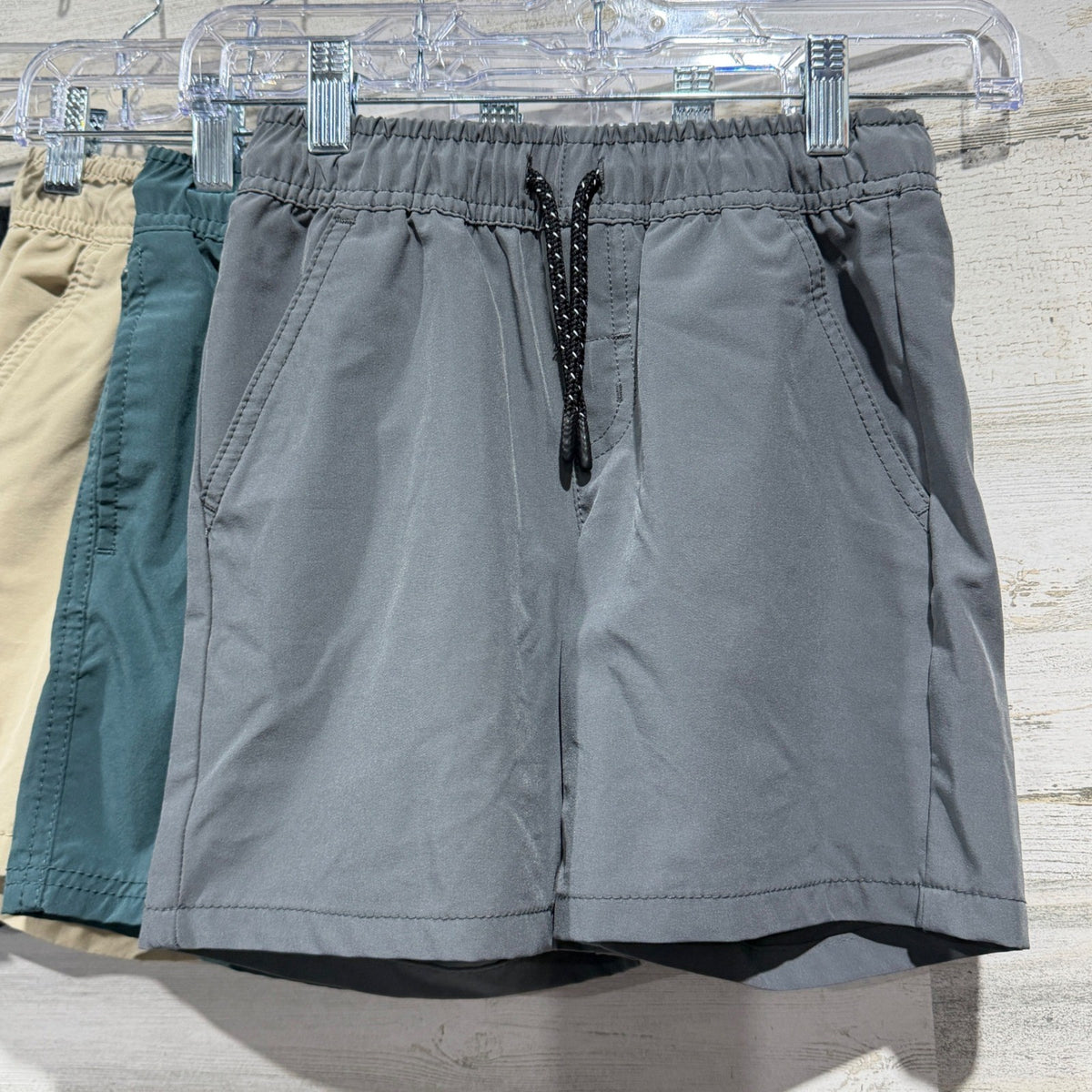 Cat & Jack Pull-On Adventure Shorts Boys 6/7 Small 5-Pack Solid Outdoor EUC2