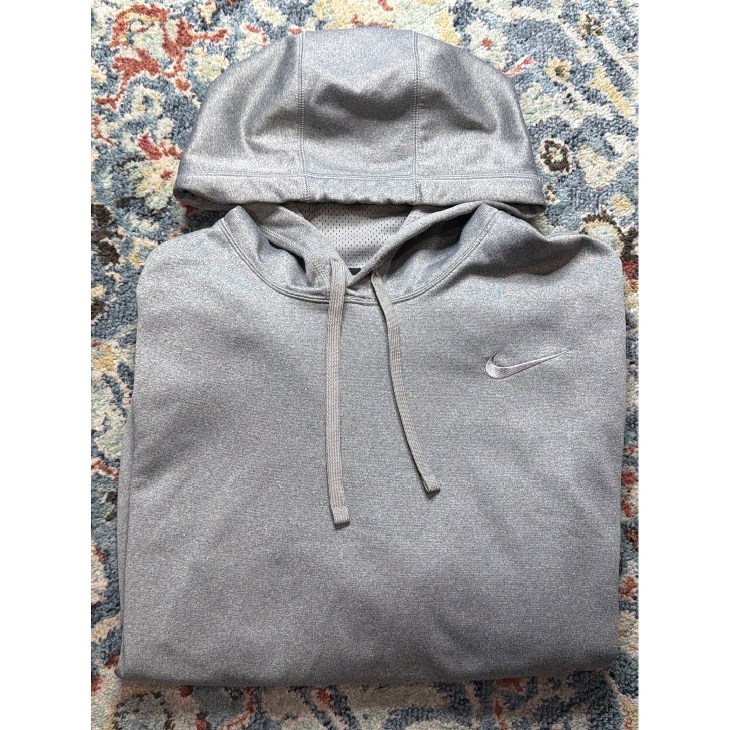 Nike Therma-FIT Hoodie Mens XXL Grey Pullover Performance Sweatshirt0